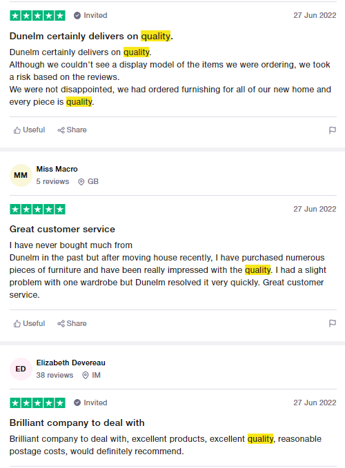 dunelm bedding reviews